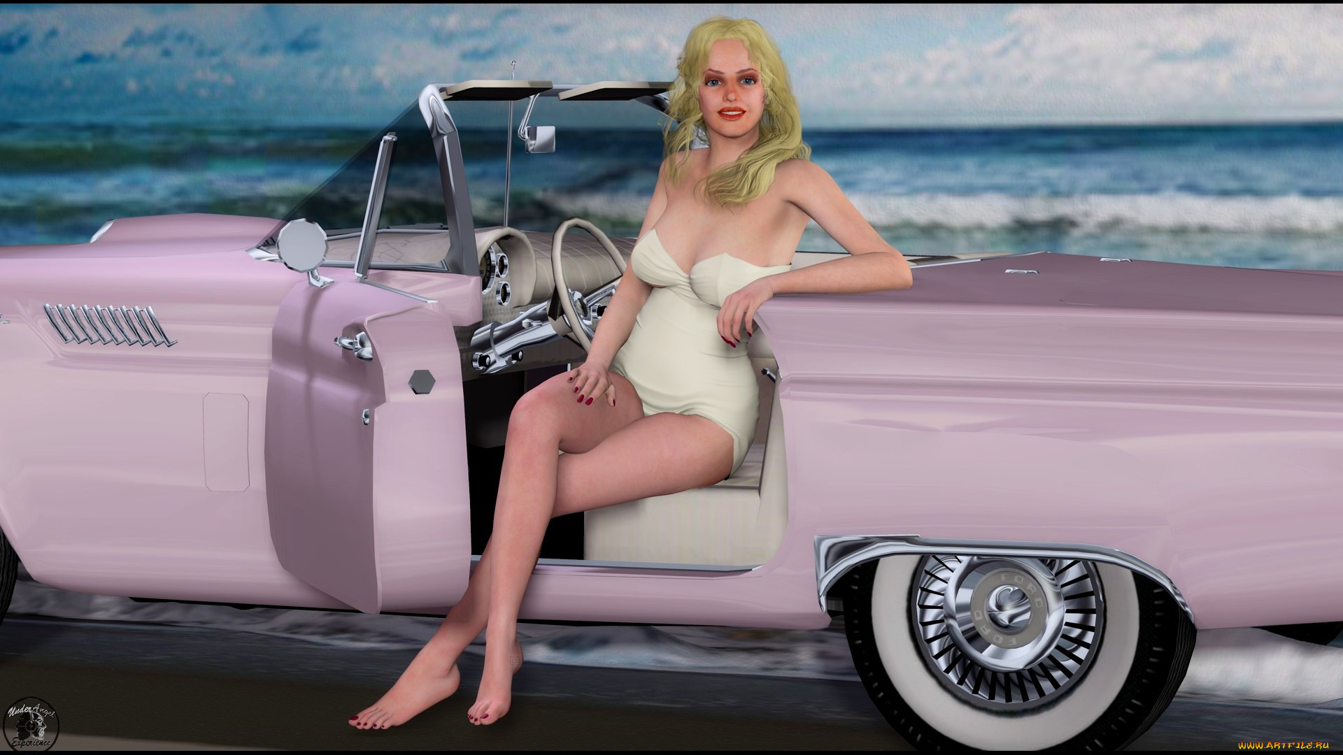 , 3d car&girl, , , , , 